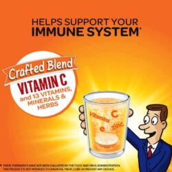 Viên sủi C Airborne Immune Support Vitamin C 1000mg 10 viên (Cam) 11 vien sui c airborne immune support vitamin c 1000mg 10 vien cam kb