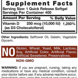 Viên uống bổ sung Vitamin D Carlyle Max Potency D3 10,000 IU 400 viên 8 vien uong bo sung vitamin d carlyle max potency d3 10 000 iu 400 vien ke