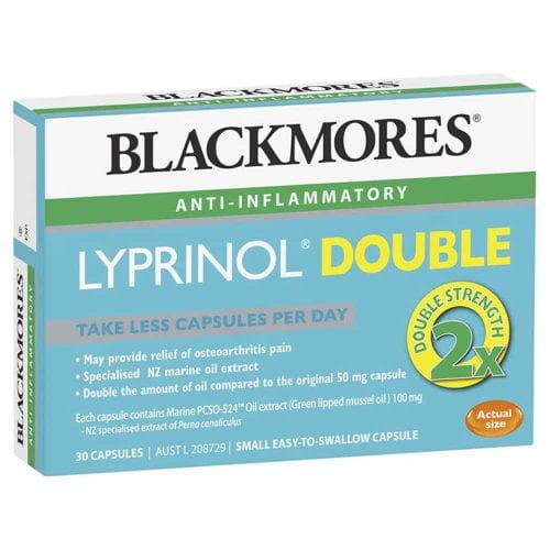 Viên uống chống viêm, giảm đau khớp Blackmores Lyprinol Double 30 viên 12 vien uong chong viem ho tro chua dau khop blackmores lyprinol double 30 vien ka