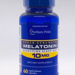 Viên uống giúp ngủ ngon Puritan's Pride Super Strength Melatonin 10mg 60 viên 6 vien uong tri mat ngu puritans pride super strength melatonin 10mg 60 vien knc