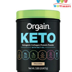 Bột Collagen Protein hữu cơ Orgain Keto Collagen Protein Chocolate 400g