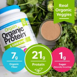 bot protein thuc vat huu co orgain organic protein greens 882g chocolate kc
