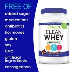 bot sua whey protein orgain clean whey 828g chocolate kb