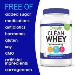 bot sua whey protein orgain clean whey 828g vanilla ka