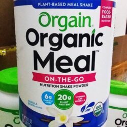 bot thuc pham huu co orgain organic meal 912g vanilla kne