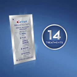 Miếng dán trắng răng Crest 3D Whitestrips Arctic Mint 28 miếng (14 cặp)+ 1 tuýp serum 14 mieng dan trang rang crest 3d whitestrips arctic mint 28 mieng 14 cap 1 tuyp serum kc