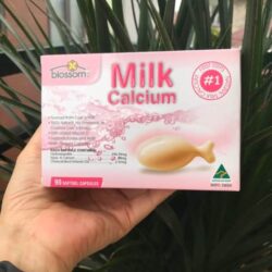 Viên uống bổ sung Canxi sữa cho bé Blossom Milk Calcium 90 viên 5 vien uong bo sung canxi sua cho be blossom milk calcium 90 vien kb