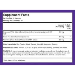 Viên uống chống oxy hóa Piping Rock Standardized Grapeseed, Green Tea & Pine Bark Complex 120 viên 4 vien uong chong oxy hoa piping rock standardized grapeseed green tea pine bark complex 120 vien kc