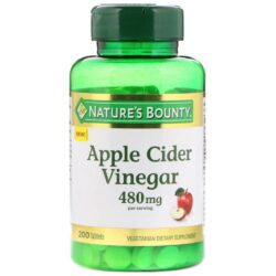 vien uong giam tao natures bounty apple cider vinegar 480mg 200 vien kc