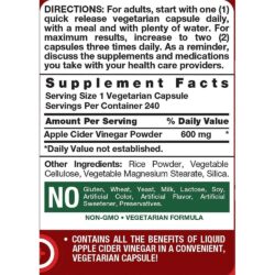 Viên uống giấm táo Nature’s Truth Apple Cider Vinegar 600mg 240 viên 6 vien uong giam tao natures truth apple cider vinegar 600mg 240 vien ka