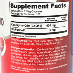 Viên uống bổ sung CoQ10 NusaPure High Absorption Coenzyme Q10 400mg 200 Capsules 11 vien uong ho tro tim mach nusapure coq10 coated coenzyme q10 400mg 200 vien 201023 ke