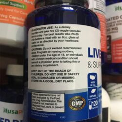 Viên uống hỗ trợ và thải độc gan NusaPure Liver Detox & Support 120 Capsules 18 vien uong ho tro va thai doc gan nusapure liver detox support 120 vien kc 1
