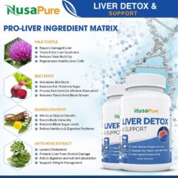 Viên uống hỗ trợ và thải độc gan NusaPure Liver Detox & Support 120 Capsules 14 vien uong ho tro va thai doc gan nusapure liver detox support 120 vien kd