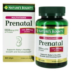 vitamin cho ba bau natures bounty prenatal multivitamin dha 60 vien ka