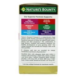 vitamin cho ba bau natures bounty prenatal multivitamin dha 60 vien kc