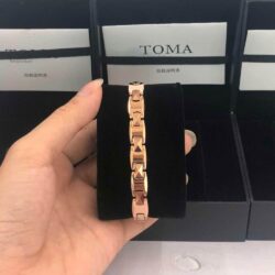 Vòng tay Nữ điều hoà huyết áp Toma TOMA3F TM026 Pink Gold 19 vong tay nu dieu hoa huyet ap toma ka