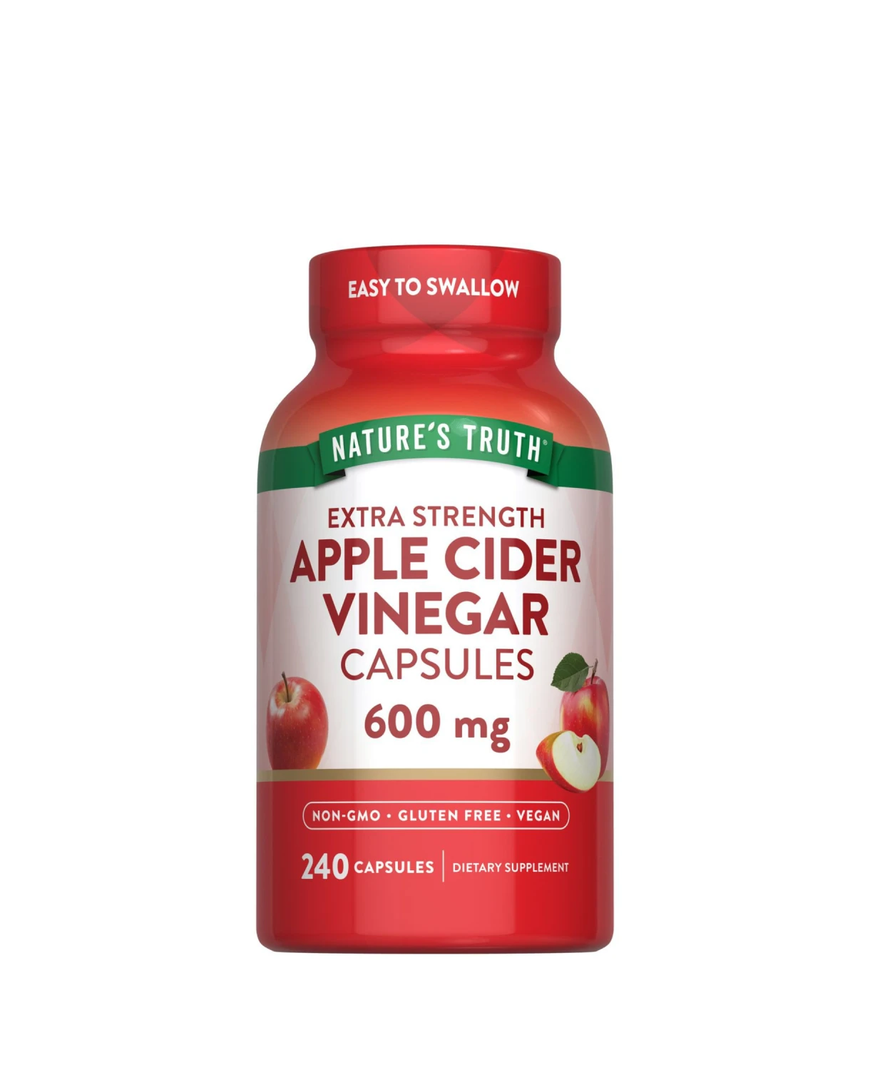 Viên uống giấm táo Nature’s Truth Apple Cider Vinegar 600mg 240 viên