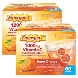 Bột sủi C tăng đề kháng Emergen-C Vitamin C 1000mg Super Orange 60 gói 6 bot sui c tang de khang emergen c vitamin c 1000mg super orange 60 goi kd