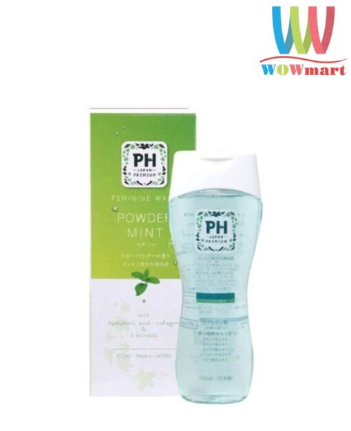 Dung dịch vệ sinh phụ nữ PH Japan Premium Feminine Wash Powder Mint 150ml
