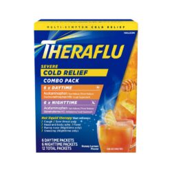 Hỗ trợ cảm Theraflu Severe Cold Relief Combo Pack Daytime Nighttime 12 gói