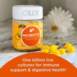 keo deo bo sung men vi sinh olly probiotic tropical mango 50 gummies kw