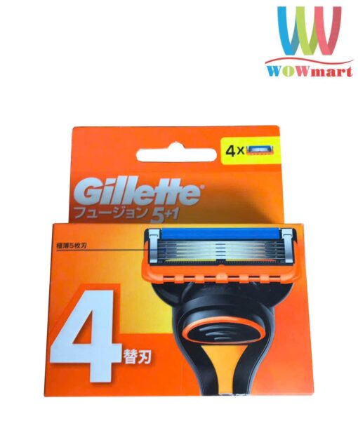 Lưỡi dao cạo râu Gillette Fusion 5+1 4 cái