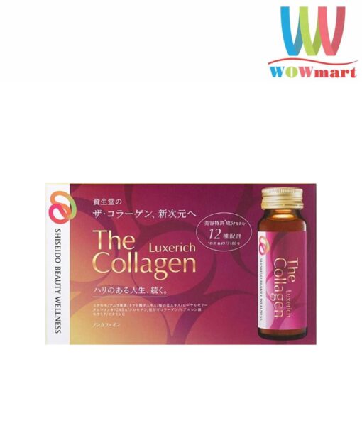 Nước uống bổ sung Collagen Shiseido The Collagen Luxerich Hộp 10 lọ x50ml
