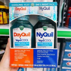 Siro giảm cảm cúm Vicks VapoCool Dayquil & Nyquil Cold & Flu Severe 354ml x2 7 siro giam cam cum vicks vapocool dayquil nyquil cold flu severe 354ml x2 31023 ka