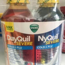 Siro Vicks DayQuil & NyQuil Cold & Flu Severe 354ml x2 (Day Berry Flavor) 6 siro vicks dayquil nyquil cold flu severe 354ml x2 berry flavor ka