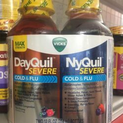 Siro Vicks DayQuil & NyQuil Cold & Flu Severe 354ml x2 (Day & Ny Berry Flavor) 5 siro vicks dayquil nyquil cold flu severe 354ml x2 day ny berry flavor ka