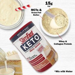 Sữa bột giảm cân SlimFast Keto Vanilla 347g 11 sua bot giam can slimfast keto vanilla 347g kc