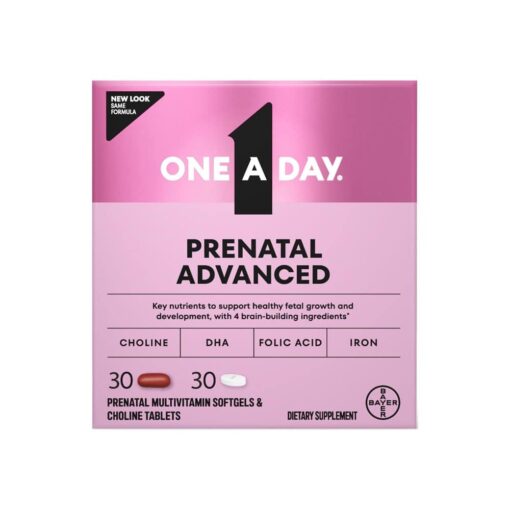 Viên bổ cho bà bầu One A Day Prenatal Advanced Multivitamin + Choline 30 viên x2