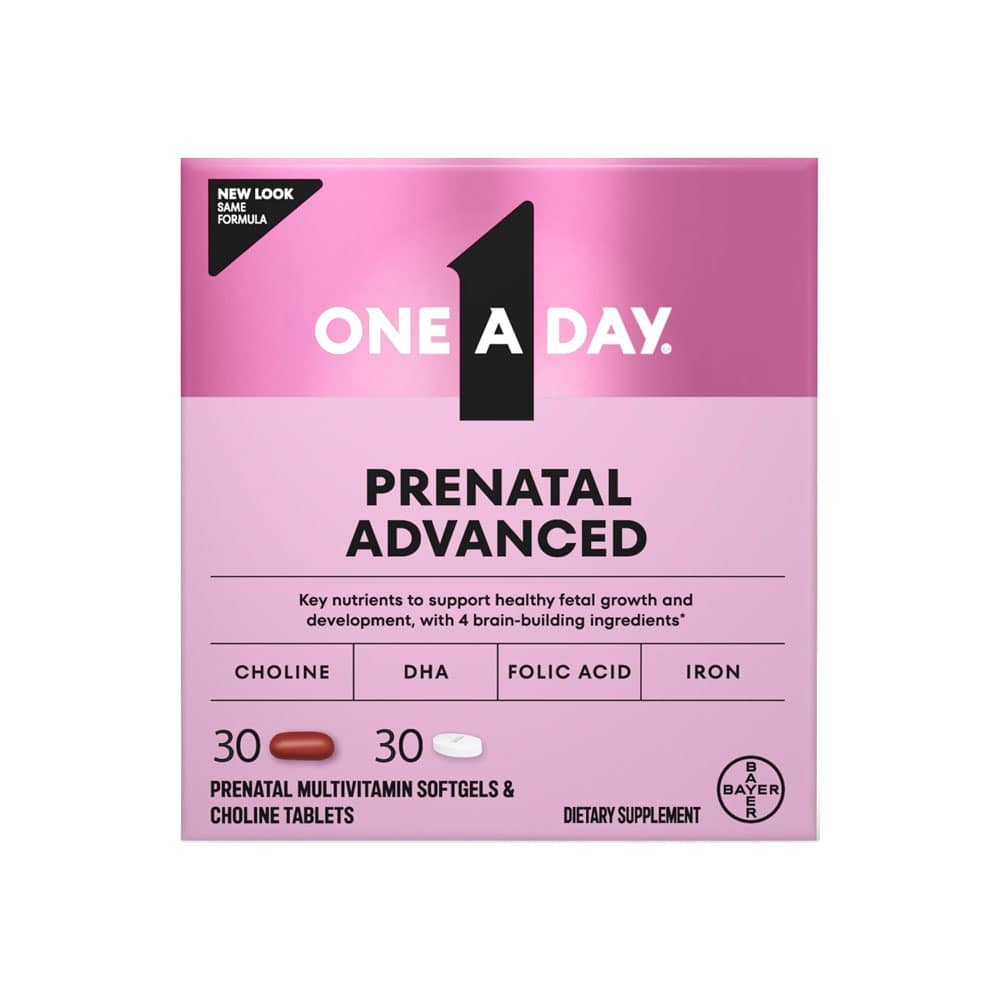 Viên bổ cho bà bầu One A Day Prenatal Advanced Multivitamin + Choline 30 viên x2
