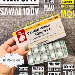 vien uong bo sung sat sawai 50mg 100 vien ke