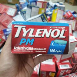 Viên uống Tylenol PM Acetaminophen Extra Strength 500mg 150 Caplets 9 vien uong giam dau ho tro giac ngu tylenol pm 150 caplets kd