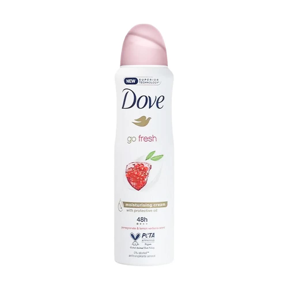 Xịt khử mùi mồ hôi Dove Go Fresh Pomegranate & Lemon Moisturising Cream 150ml 1 Xịt khử mùi mồ hôi Dove Go Fresh Pomegranate & Lemon Moisturising Cream 150ml