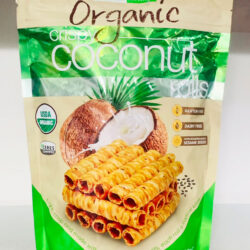 Bánh quế dừa Tropical Fields Organic Crispy Coconut Rolls 312g 7 banh que dua tropical fields organic crispy coconut rolls 312g kna