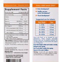 DHA cho trẻ sơ sinh Nordic Naturals DHA Infant with Vitamin D3 60ml 5 dha cho tre so sinh nordic naturals dha infant with vitamin d3 60ml kb