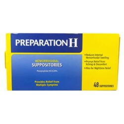 Viên đặt trĩ Preparation H Hemorrhoidal Suppositories 48 viên 6 vien dat tri preparation h hemorrhoidal suppositories 48 vien 060624 kaa