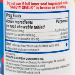 Viên ngậm giảm đau bao tử, ợ nóng Pepcid Complete 25 Chewable Tablets (Tropical Fruit) 11 vien ngam giam dau bao tu o nong pepcid complete 25 chewable tablets tropical fruit knb