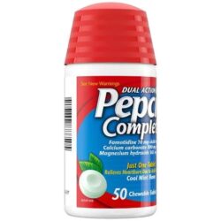 vien ngam giam dau bao tu o nong pepcid complete 50 chewable tablets mint flavor 24923 kb