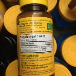 vien uong bo sung vitamin d3 nature made d3 1000 iu 25mcg 100 tablets kb