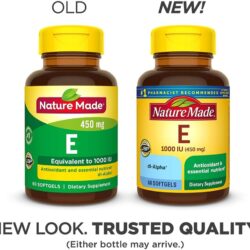 Viên uống Vitamin E từ Nature Made Vitamin E 1000IU (450mg) 60 Softgels 8 vien uong vitamin e tu nature made vitamin e 1000iu 450mg 60 softgels ka