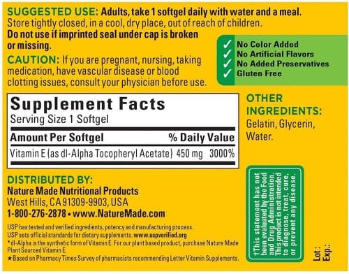 vien uong vitamin e tu nature made vitamin e 1000iu 450mg 60 softgels kc medium