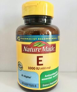 vien uong vitamin e tu nature made vitamin e 1000iu 450mg 60 softgels kd