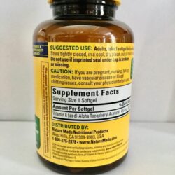 Viên uống Vitamin E từ Nature Made Vitamin E 1000IU (450mg) 60 Softgels 12 vien uong vitamin e tu nature made vitamin e 1000iu 450mg 60 softgels ke