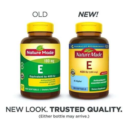 Viên uống Vitamin E từ Nature Made Vitamin E 400IU (180mg) 300 Softgels –  Wowmart VN | 100% hàng ngoại nhập