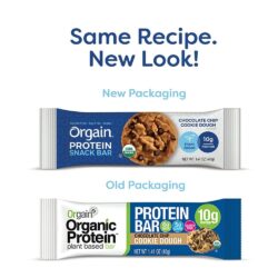 Bánh protein Orgain Protein Snack Bar 12 gói (Chocolate Chip Cookie Dough) 6 banh protein orgain protein snack bar 12 goi chocolate chip cookie dough kc