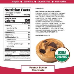 Bánh protein Orgain Protein Snack Bar 12 gói (Peanut Butter Chocolate Chunk) 9 banh protein orgain protein snack bar 12 goi peanut butter chocolate chunk kb