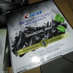 Miếng dán trắng răng Crest 3D Whitestrips Charcoal Mint 28 miếng (14 cặp)+ 1 tuýp serum 7 mieng dan trang rang crest 3d whitestrips charcoal mint 28 mieng 14 cap 1 tuyp serum kd